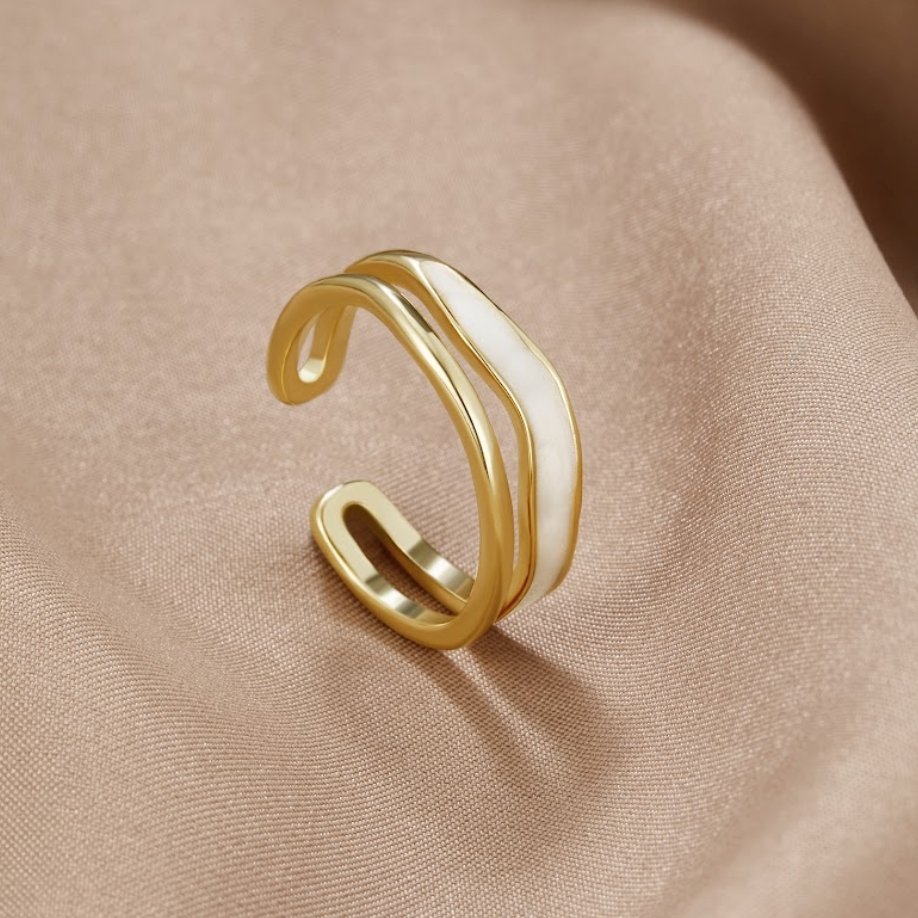 Gold Sculptural Wrap Ring