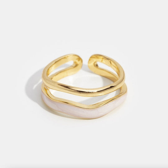 Gold Sculptural Wrap Ring